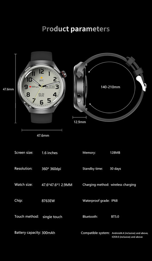Reloj Inteligente con Monitor Cardíaco, Oxígeno en Sangre y Llamadas Bluetooth - Image 19