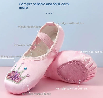 Zapatos de Danza Infantiles con Suela Blanda para Niñas - Image 21