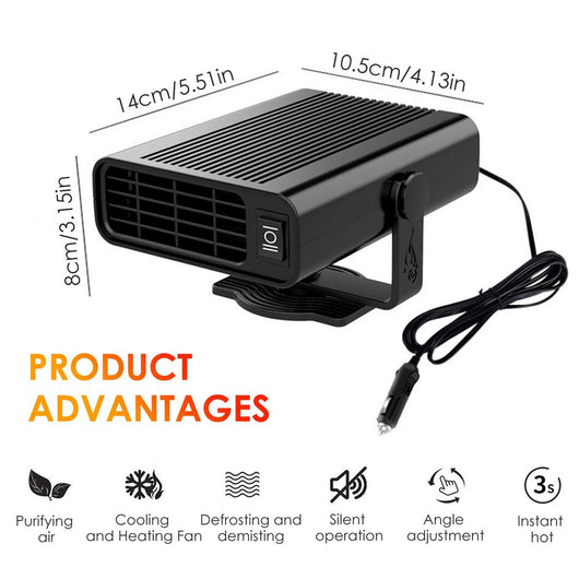 Desempañador Calefactor Universal para Auto 12V/24V con Ventilador - Image 25
