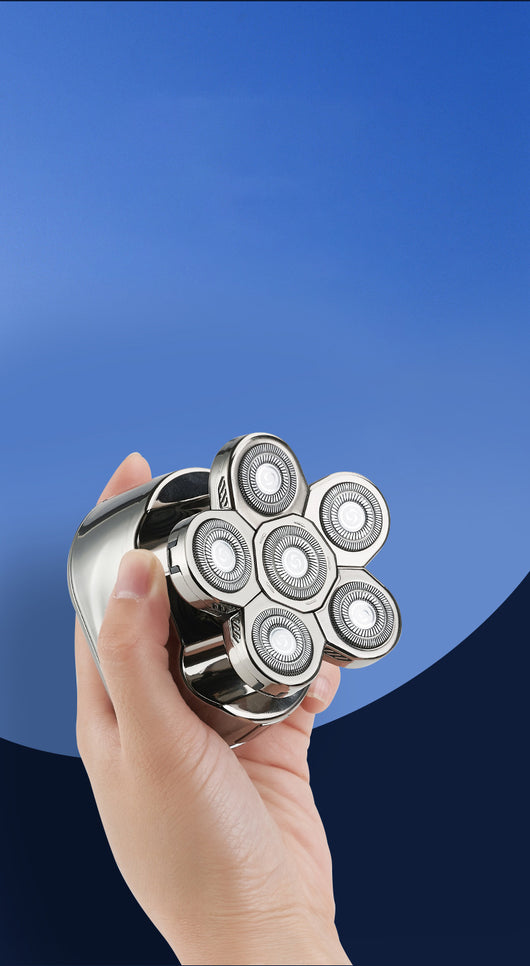 Afeitadora Eléctrica 6 en 1 para Hombre con Trimmer de Cejas y 6 Cabezales - Image 26