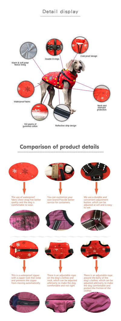 Abrigo Acolchado Reflectante para Mascotas - Image 17