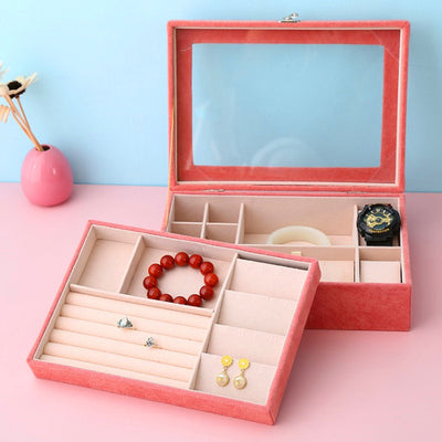Caja Organizadora de Joyas Ice Flower con Terciopelo - Almacenamiento Elegante para Todas tus Piezas - Image 8