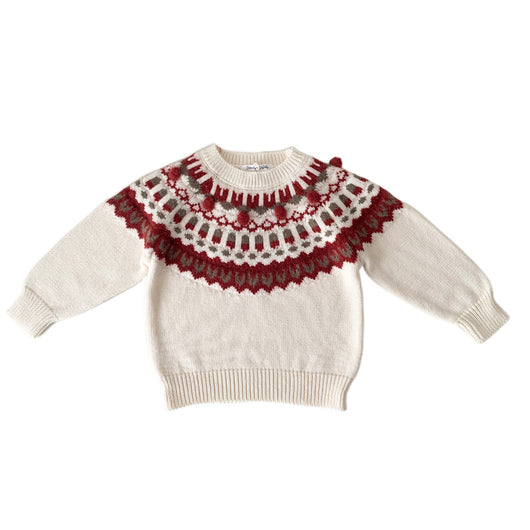Suéter Navideño Infantil con Contraste de Colores y Diseño Jacquard - Image 10