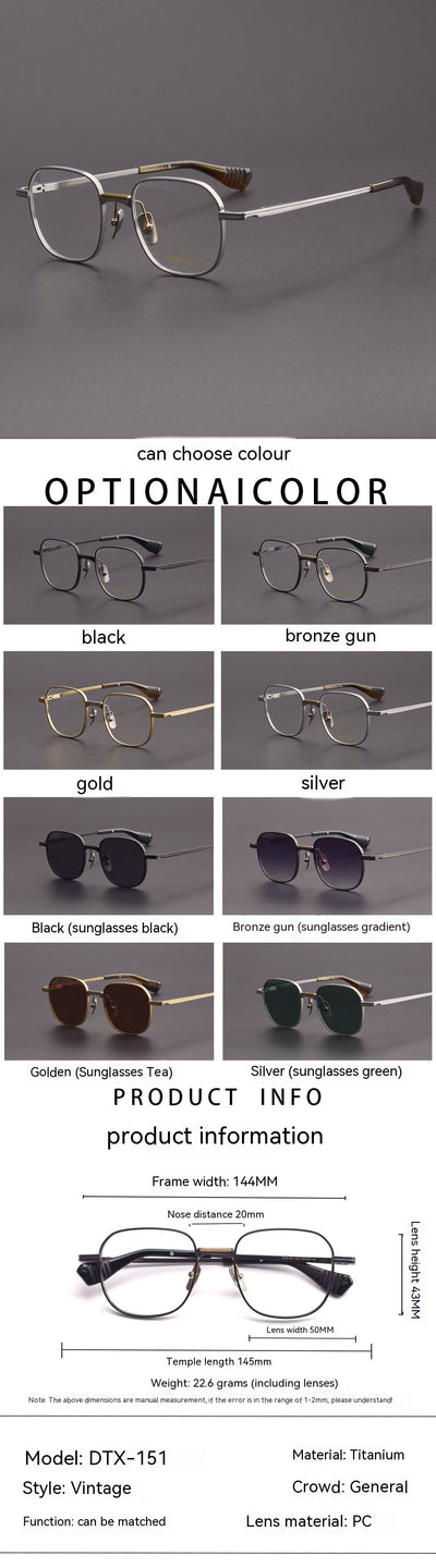 Gafas Ópticas Vintage Titanio Puro con Protección Luz Azul - Image 14