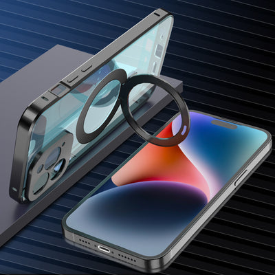 Funda Transparente con Soporte Magnético Plegable para Celular - Image 19