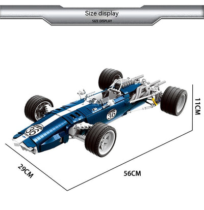 Auto de Carreras Azul - Juego de Bloques de Construcción Tecnológicos - Image 20