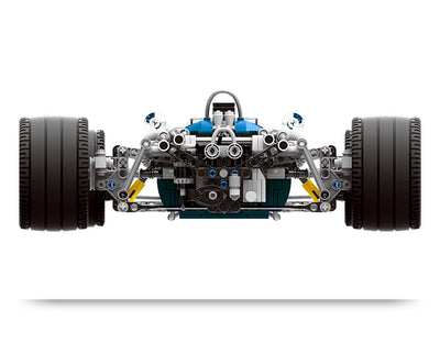 Auto de Carreras Azul - Juego de Bloques de Construcción Tecnológicos - Image 23