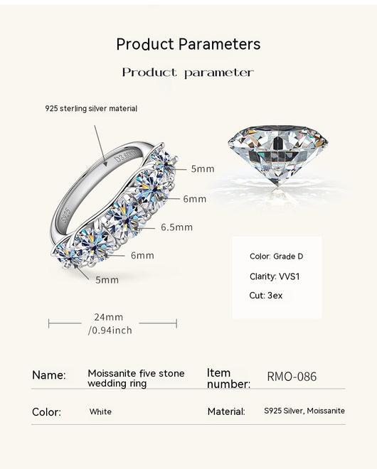 Anillo de Moissanita Lujo Europeo Plata 925 - Diseño Contemporáneo Premium - Image 6