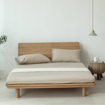 Juego de Cama 4 Piezas Algodón Teñido Lavado Estilo Minimalista Japonés - Image 8