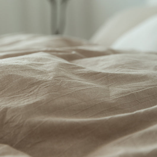 Juego de Cama 4 Piezas Algodón Teñido Lavado Estilo Minimalista Japonés - Image 10