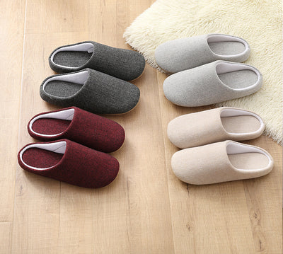 Pantuflas Cálidas de Algodón Negro para Hombre - Antideslizantes y Cómodas - Image 14
