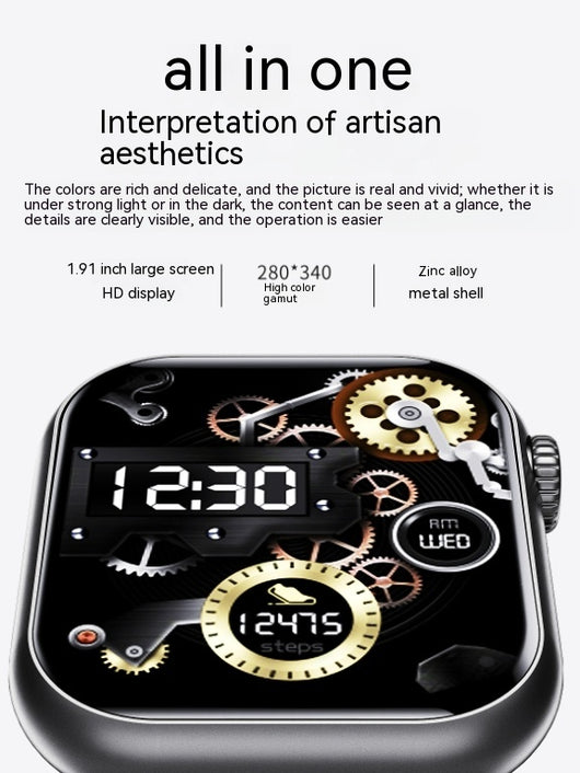 Reloj Inteligente con Llamadas Bluetooth, Monitor Cardíaco y Asistente de Voz - Image 12