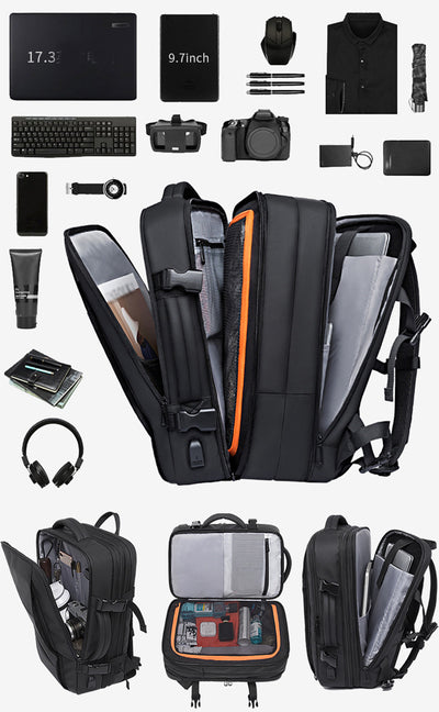 Mochila de Negocios Plegable Gran Capacidad Impermeable para Viajes - Image 16