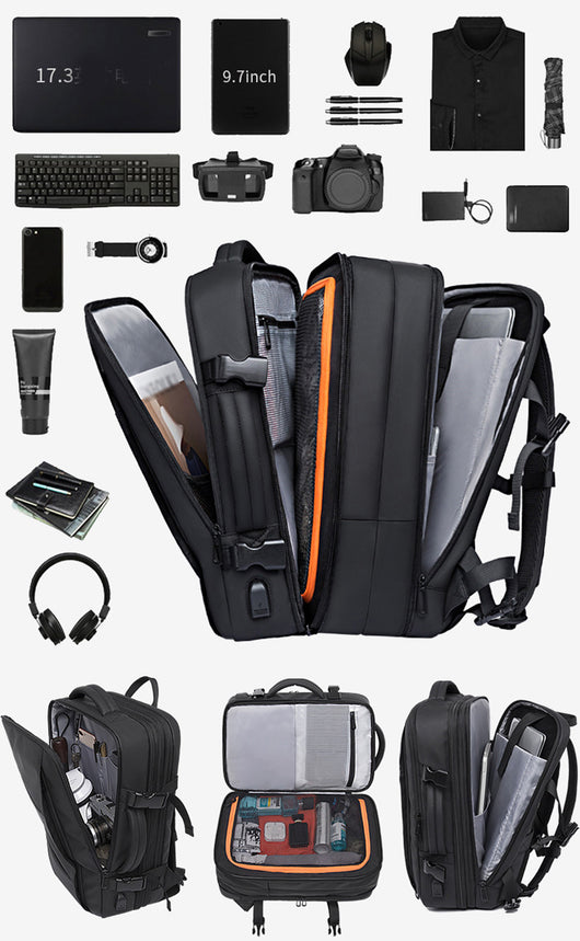 Mochila de Negocios Plegable Gran Capacidad Impermeable para Viajes - Image 16