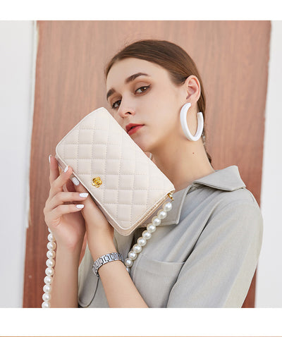 Bolso de Cadena Diamante Estilo Perfume en Cuero Pequeño - Image 13