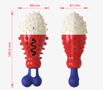 Juguete Limpiador Dental para Perros con Forma de Pata de Pavo - Image 8