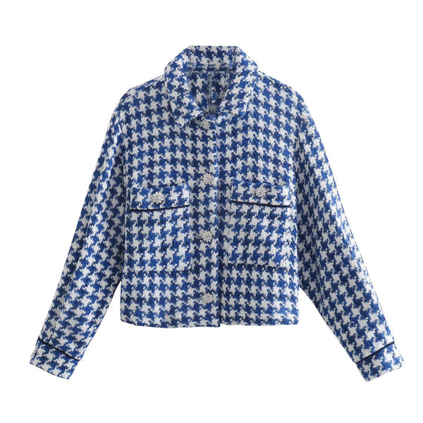 Chaqueta Camisa de Moda con Detalles Texturizados y Bordados