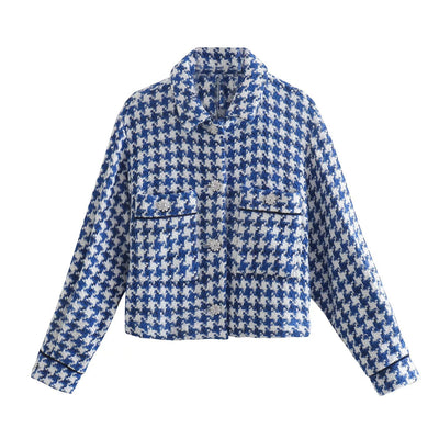 Chaqueta Camisa de Moda con Detalles Texturizados y Bordados