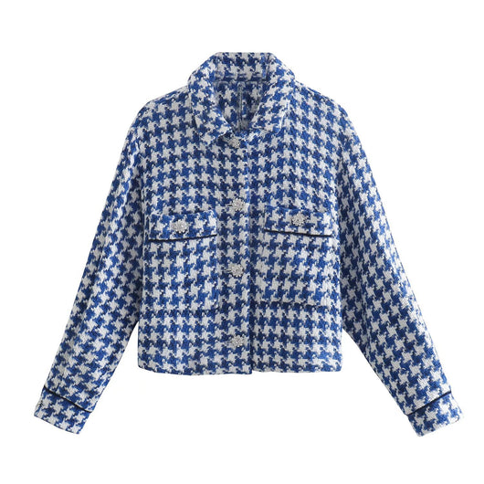 Chaqueta Camisa de Moda con Detalles Texturizados y Bordados