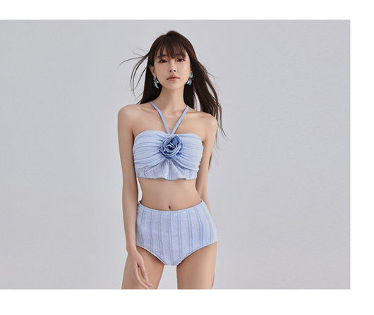 Traje de Baño Mujer Tres Piezas Dividido con Cobertura Abdominal - Image 10