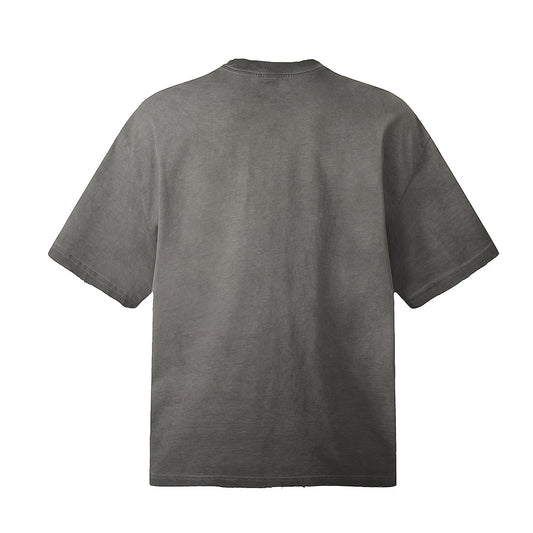 Playera Tie-dye Desgarrada de Manga Corta para Hombre - Image 2