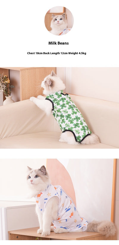 Pijama de Recuperación Postquirúrgica para Gatos Todas las Estaciones - Image 36