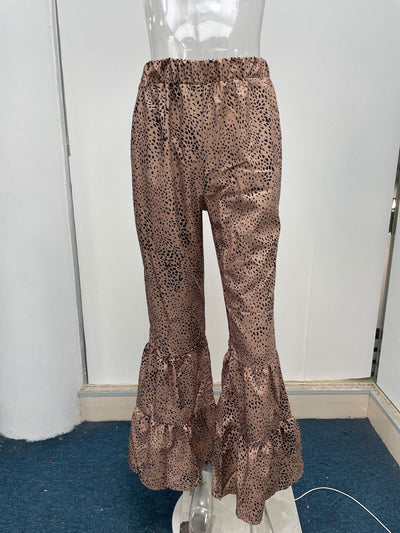 Pantalones Casuales Fruncidos con Cordón Ajustable para Mujer - Image 4