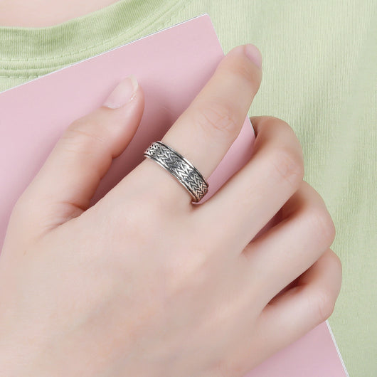 Anillo Tejido Estilo Hong Kong - Diseño Personalidad Femenina - Image 10