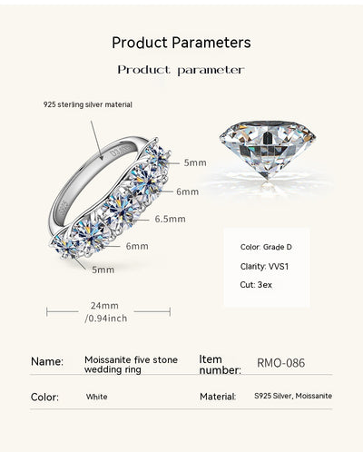 Anillo de Moissanita Lujo Europeo Plata 925 - Diseño Contemporáneo Premium - Image 15