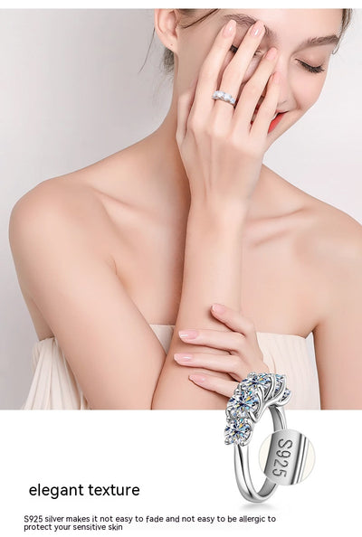 Anillo de Moissanita Lujo Europeo Plata 925 - Diseño Contemporáneo Premium - Image 16