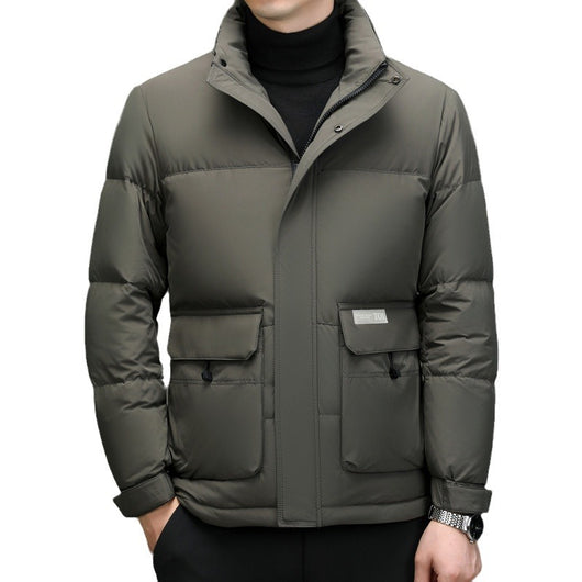 Chaqueta de Plumas con Cuello Alto para Hombre - Abrigo Invernal Premium - Image 7