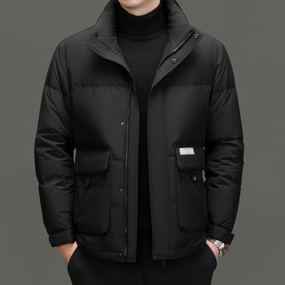 Chaqueta de Plumas con Cuello Alto para Hombre - Abrigo Invernal Premium - Image 8