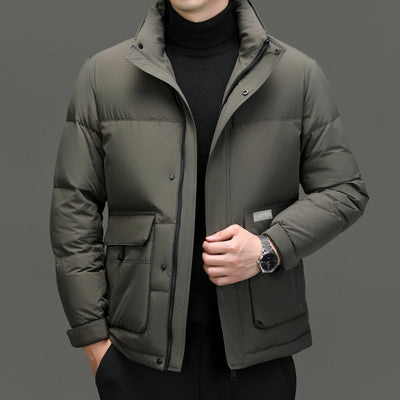 Chaqueta de Plumas con Cuello Alto para Hombre - Abrigo Invernal Premium - Image 10