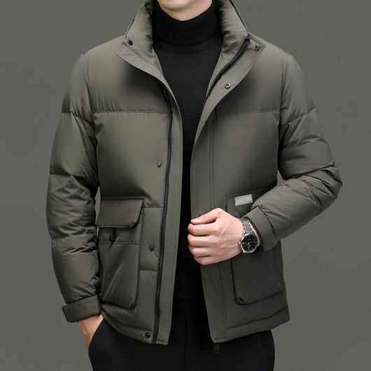 Chaqueta de Plumas con Cuello Alto para Hombre - Abrigo Invernal Premium - Image 10