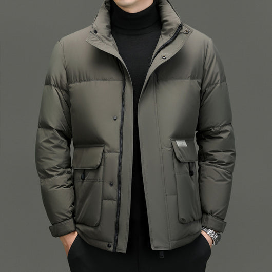 Chaqueta de Plumas con Cuello Alto para Hombre - Abrigo Invernal Premium - Image 12