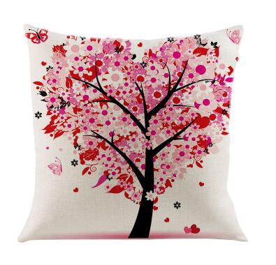 Cojín Árbol de la Abundancia en Lino con Almohada