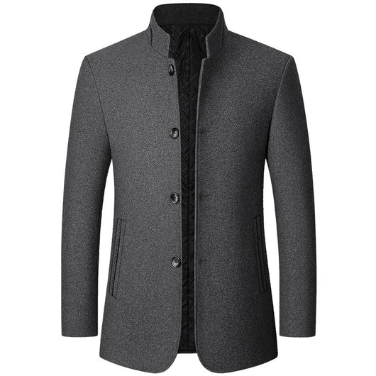 Saco de Lana Zhongshan Ejecutivo para Hombre con Cuello Mao - Image 7