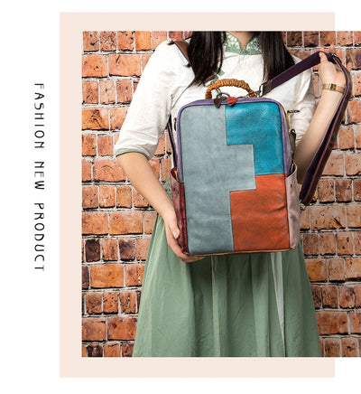 Mochila Étnica Patchwork Multicolor para Hombre - Image 10