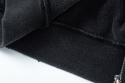 Cardigan Hoodie Desgarrado con Cierre - Image 16