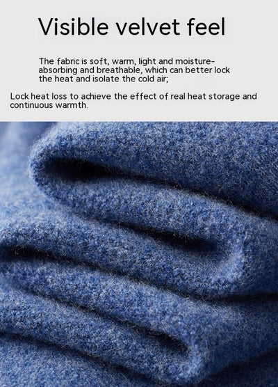 Cardigan Grueso Hombre Cuello Polo Casual Suelto - Image 26