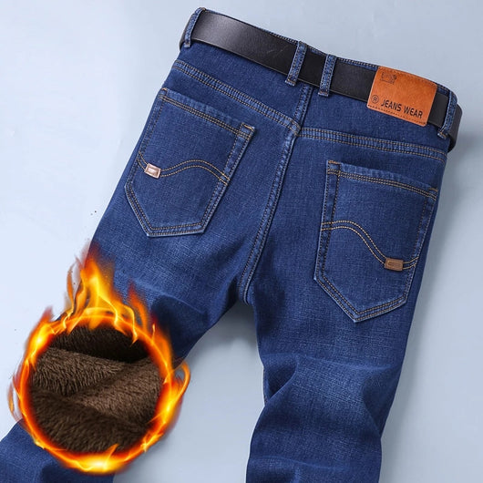 Pantalones Cálidos Holgados de Talle Medio para Hombre - Forro Polar Invierno - Image 13