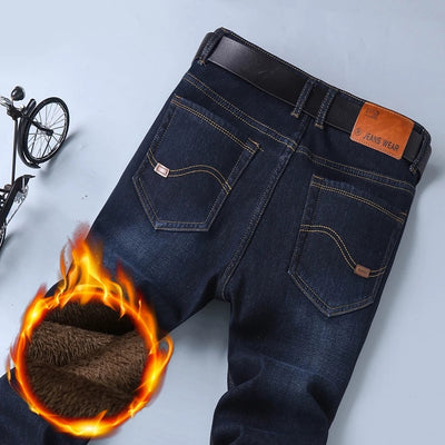 Pantalones Cálidos Holgados de Talle Medio para Hombre - Forro Polar Invierno - Image 15