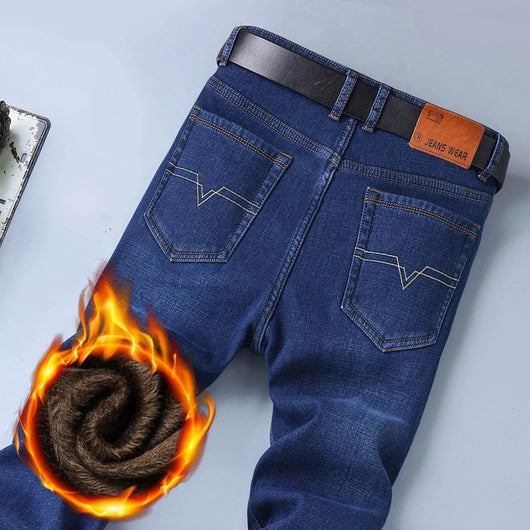 Pantalones Cálidos Holgados de Talle Medio para Hombre - Forro Polar Invierno - Image 16