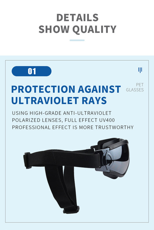 Gafas de Protección para Perros - Lentes Resistentes al Viento, Arena y UV - Image 20