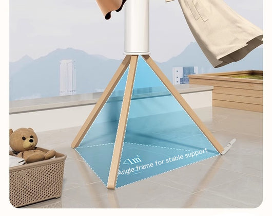 Perchero Plegable de Madera Maciza con 8 Brazos - Sin Instalación - Image 15