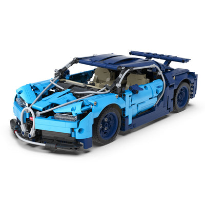 Modelo de Construcción Auto Deportivo Azul Phantom - Image 10