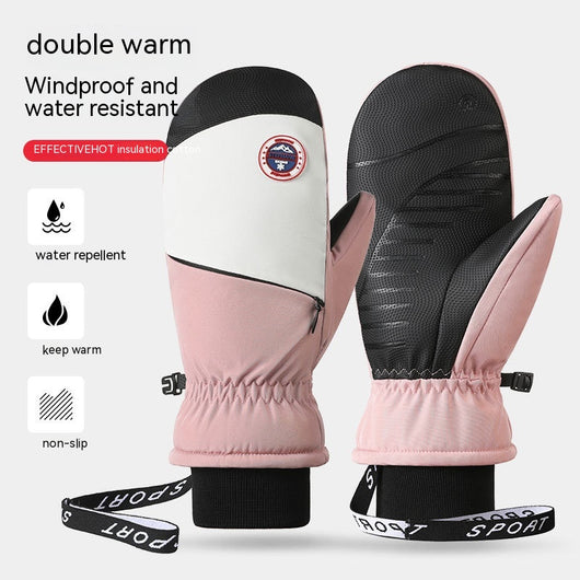 Manoplas Deportivas de Felpa Gruesa a Prueba de Viento y Frío para Ciclismo y Esquí - Image 20