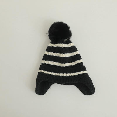 Gorro de Lana para Niña con Rayas - Cálido y Elegante - Image 12