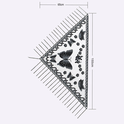 Pañuelo Triangular Calado con Encaje Elegante para Mujer - Image 23