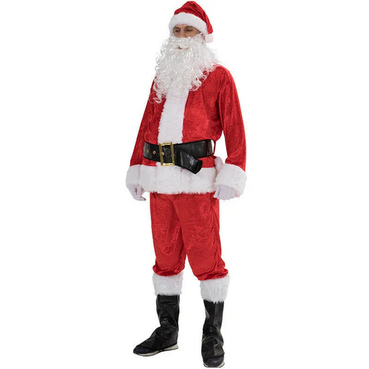 Disfraz de Papá Noel Plus Size para Adultos - Traje Navideño Completo Unisex - Image 9